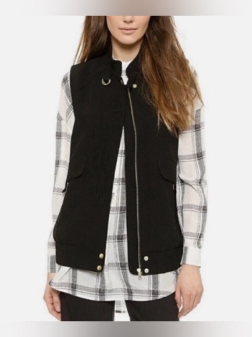 Club Monaco Elycia Black Vest Size M